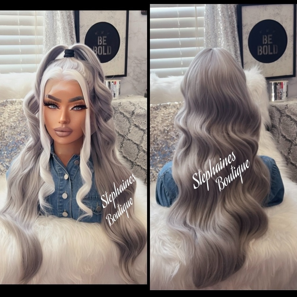 Human Hair Blended Lace Front Wig